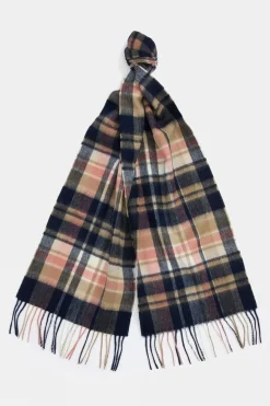 Womens Vintage Plaid Scarf