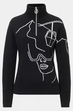 Womens Viona Merino Knit Sweater