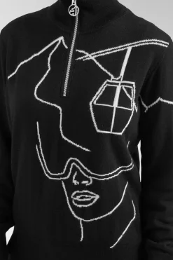 Womens Viona Merino Knit Sweater