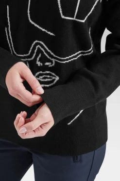 Womens Viona Merino Knit Sweater