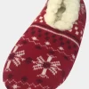 Womens YT Snowflake Slippers