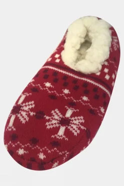 Womens YT Snowflake Slippers
