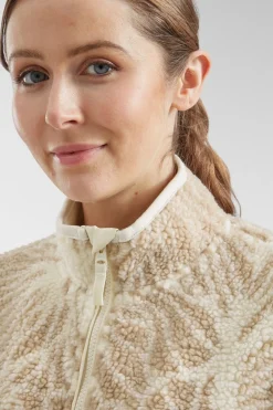 Womens Zella Floral Half Zip Fleece