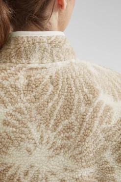 Womens Zella Floral Half Zip Fleece