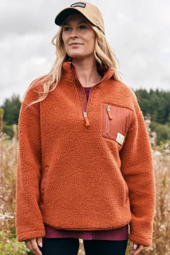 Womens Zella Half Zip Fleece