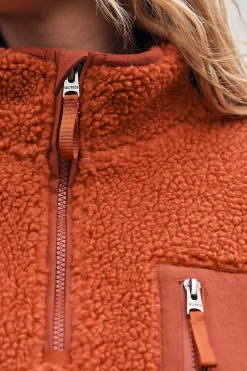 Womens Zella Half Zip Fleece